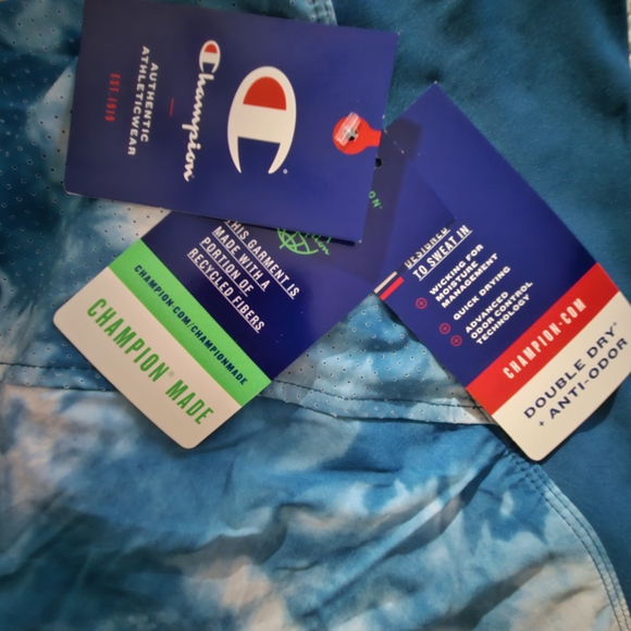 Champion Blue and White Tie-Dye Skirt With Built-in Shorts - Picture 2 of 6